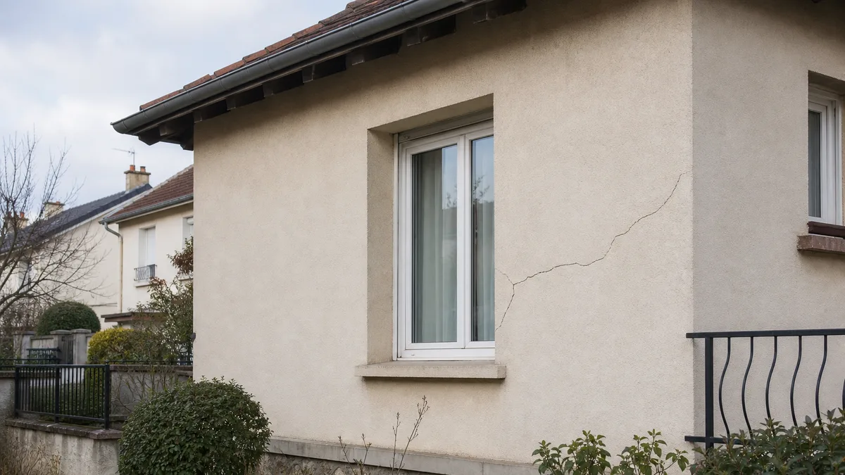 Façade d'une maison individuelle ancienne en Île-de-France, aucune personne dans le cadre