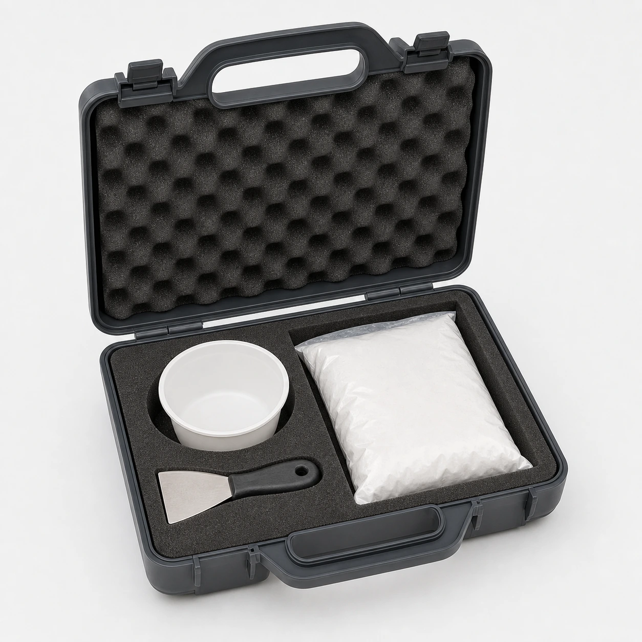 Coffret pour réalisation de témoin plâtre