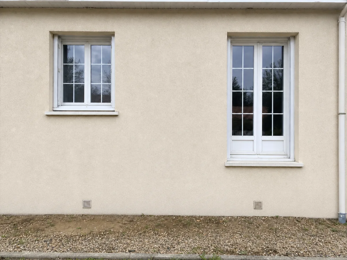 Même façade après consolidation du sol argileux et reprise des fissures stabilisées